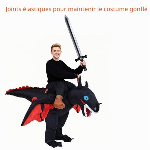 Costume de dinosaure gonflable 150-190cm pour carnaval