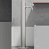 Entrée latérale/entrée inférieure : vous pouvez simplement connecter le tuyau d'arrosage sur le côté ou le bas de la colonne de la fontaine de terrasse pour accéder à l'eau ; le tuyau connecté peut même être enterré sous la ligne de gel pour empêcher la ligne de geler et d'éclater par temps froid