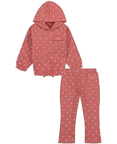 Image of Juicy Couture Girls' 2 Piece Fleece Hoodie Set
