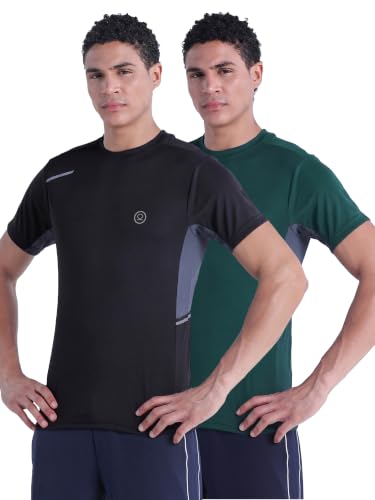 Image of CHKOKKO Gym T Shirts for Men Workout Quick Regular Dry Fit Sports Tshirt for man Breathable Moisture-Wicking Half Sleeve Round Active wear Running Boys T Shirt
