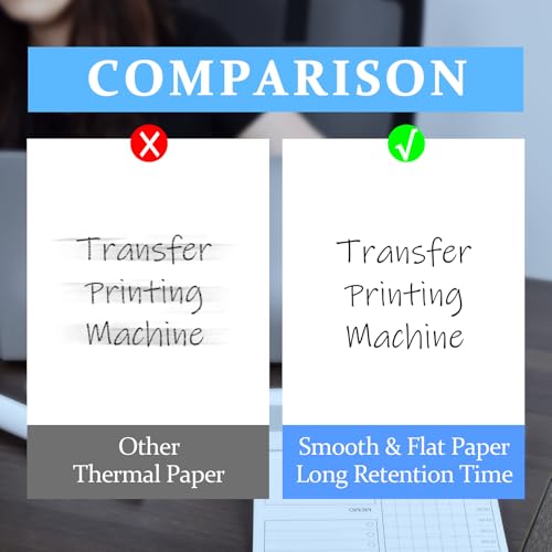 Papel térmico A4 ATOMUS de 6 rollos de 8.27 pulgadas para imprimir sin tinta ni manchas 4