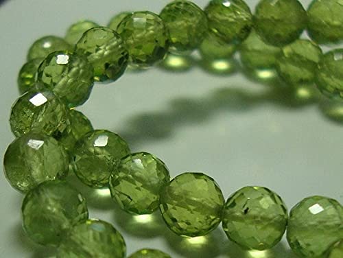 Peridot véritable facetté 4.5mm pour création bijoux luxe