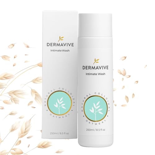 Dermavive Intimate Wash, Gentle Feminine Cleanser for Women, Soap-Free Feminine Hygiene Wash, pH-Balanced and Dermatologist Tested, 250ml (8.45 fl oz)