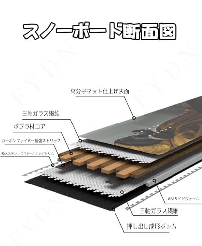 FYDN スノーボード板 163cm