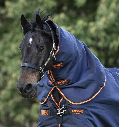 Couvre-cou Horseware Rambo Original Lite marine orange S