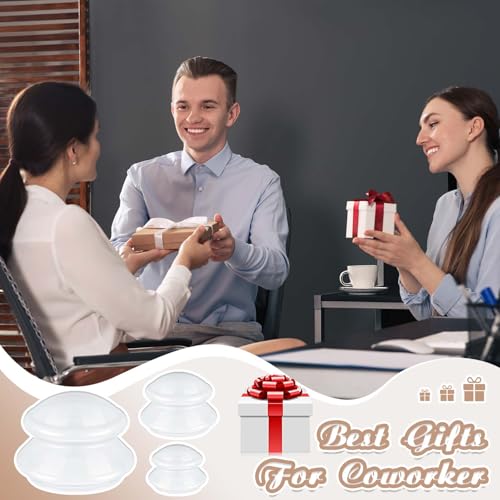 Image of TrelaCo 6 Pcs Silicone Cupping Kit for Massage Therapy,Milky | Cupping Cups 3 Sizes, Suction Therapy for Body Massage Myofascial, Relieves Cellulite Muscle Pain Tension, Studio Household