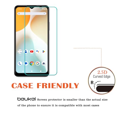 beukei (3 Pack) Designed for BLU F5 5G 2024 Screen Protector Tempered Glass, Anti Scratch, Bubble Free, 9H Hardness
