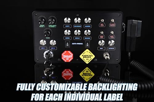 Image of Classic 2 Button Box for ATS /ETS2 (American Truck Simulator /Euro Truck Simulator) (Premium Black Brushed Aluminum Finish with CB Communications)
