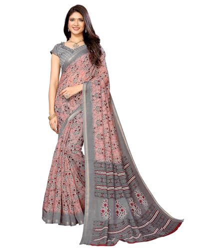 Image of Yashika Linen Blend Womens Saree