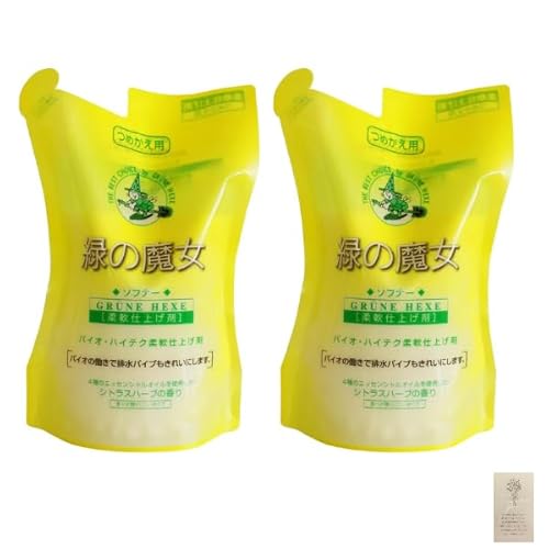 【2個セット】緑の魔女 ソフナー つめかえ用 500ml ×2個 限定メッセージカード付