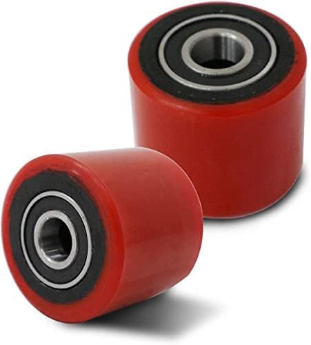 TORY CARRIER Roller PU wheel 3 inch x 3.66 inch for Electric Pallet Jack Replacement Suitable for EPJ3300 and EPT15-A Pair