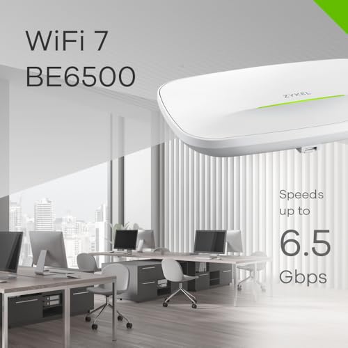 Image of Zyxel WiFi 7 Wireless Access Point BE6500 | PoE+ or USB C (not Included) | 2.5Gb Ethernet Port | Dual Radio | Nebula Cloud or Standalone | RF Filter, Radius Authentication | TAA Compliant | NWA110BE