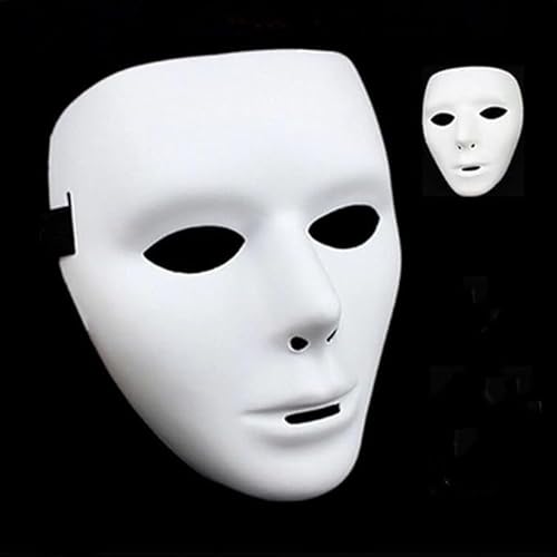 Witeygai Halloween Maske,Weiß Phantom Maskes, Halloween Kostüm Cosplay Maskerade Maske Kreativ Cosplay, Hip Hop und Ghost Step Dance Witeygai Halloween Maske,Weiß Phantom Maskes, Halloween Kostüm Cosplay Maskerade Maske Kreativ Cosplay, Hip Hop und Ghost Step Dance
