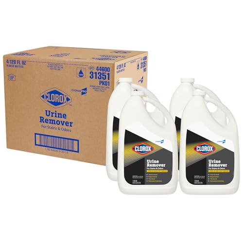cloroxpro urine remover for stains and odors refill 128 ounces each pack of 4 package may vary