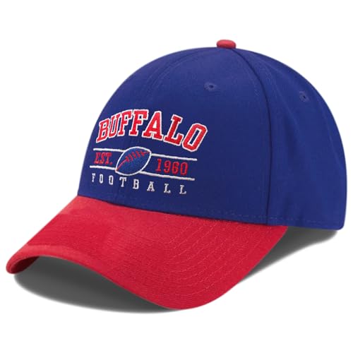 Embroidered City Football Hat Adjustable Baseball Hat Game Day Sports Apparel Gifts for Men Women and Fans