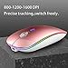 immagine 2Coener M12 Mouse Senza Fili Bluetooth, Bluetooth 5.1 + 2.4G Wireless Ricaricabile Mouse Senza Fili Ottico Piccolo Portatile con Mouse USB per per Notebook, PC, Laptop, Computer, MacBook (Oro Rosa)