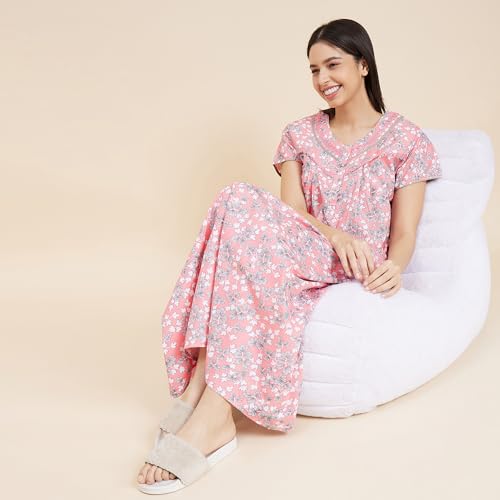 Image of Sweet Dreams Women's Cotton Maxi Casual Night Shirt