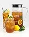 Nostalgia Iced Coffee Maker and Tea Brewing System, Glass Pitcher, 3 quart, Black
