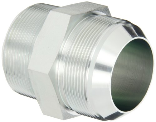 Eaton Aeroquip 2021-32-32S Male Connector, Male 37 Degree JIC, Male Pipe Thread, JIC 37 Degree & NPT End Types, Carbon Steel, 2 JIC(m) x 2 NPT(m) End Size, 2