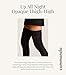 commando Up All Night Opaque Thigh Highs | Matte Microfiber Hold-Up Stockings with Dig-Free Silicone Band | Seamless Design | Black, Medium-Large