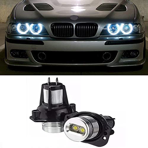 ICBEAMER LED Angel Eyes Halo Ring Blanco para BMW E90 E91 2006-2008 Pack 2 miniatura 4