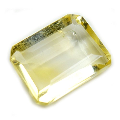 Citrine naturelle rectangle pierre gemme en vrac de 4 carats