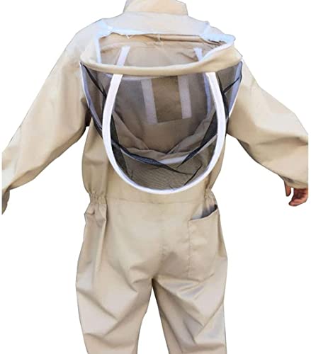 Imker-Kostüm für Erwachsene, Abnehmbarer, atmungsaktiver Imkeranzug mit Sicherheitshandschuhen und Schleierhaube für die… – Bild 5