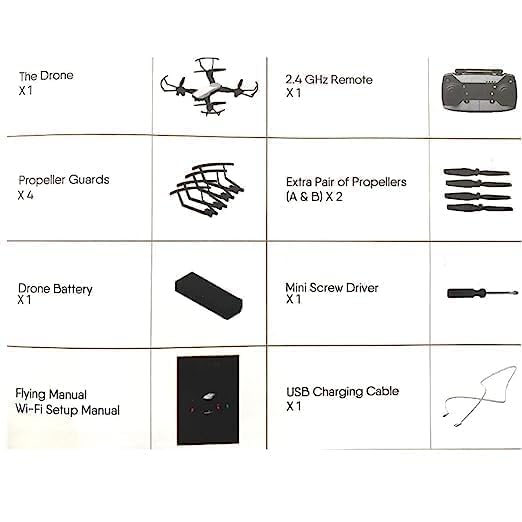 Image of Believers Group Garuda Drone Camera 4k 1080p 120, Fodable Remote Control Garuda Drone, Wifi Hd 1080p + 720 P Fpv Dual Camera, Box Version, Position Locking Drone (White Garuda)