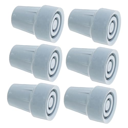 Mipcase 6個 滑り止め マット 高齢者用 松葉杖 松葉杖 パッド 歩行 杖 ヒント パッド 松葉杖用 滑り止め 松葉杖 足 ヒント 松葉杖 パッド 松葉杖 アクセサリー 歩行 スティック