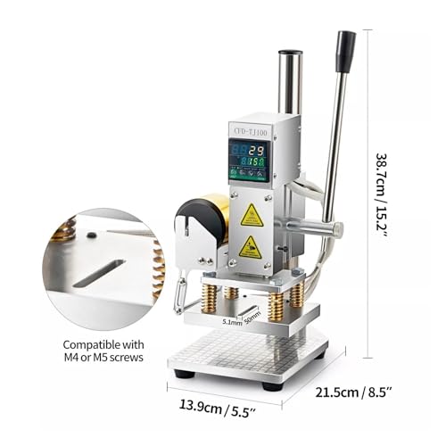 Machine bronzage cuir et presse gaufrage logo pour impression papier PVC 10x13 - 7
