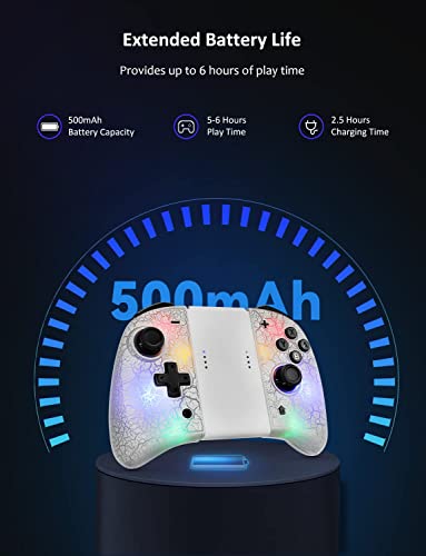 NexiGo Controlador Joypad sem fio para Nintendo Switch/Switch OLED, controlador Joypad com vibração,