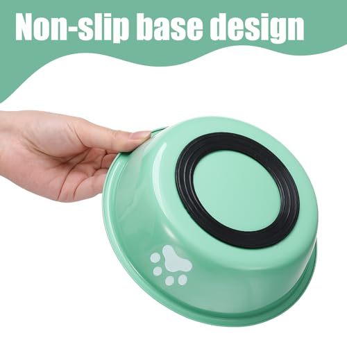 2 Stück Edelstahl Fressnapf Hund 860ml, Hundenapf Kleine Hunde, Futternapf und Trinknapf mit Rutschfestem Silikonboden für Kleine Mittelgroß Hunde und Katzen