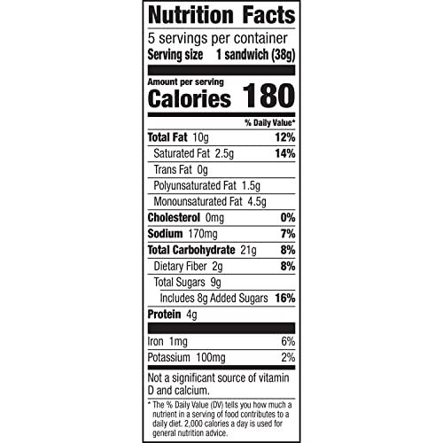 Image of Nature Valley Biscuit Sandwiches, Chocolate Peanut Butter Snacks, 5 ct, 6.75 OZ (Pack of 2)