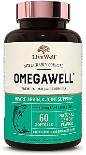 OmegaWell Fish Oil: Heart, Brain, and Joint Support | 800 mg EPA 600