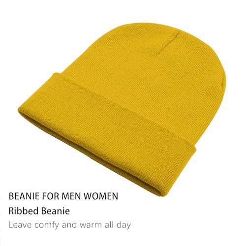 Image of ZOORON 1&2 Pack Beanie for Men Women Slouchy Beanie Hats Winter Knit Caps Soft Ski Hat Unisex
