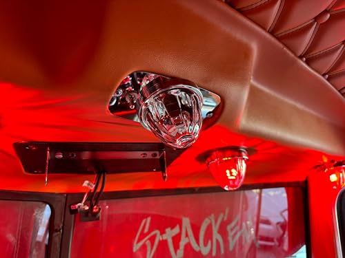 Peterbilt 386 388 389 Dash Overhead Stainless Steel Dome Light Plate