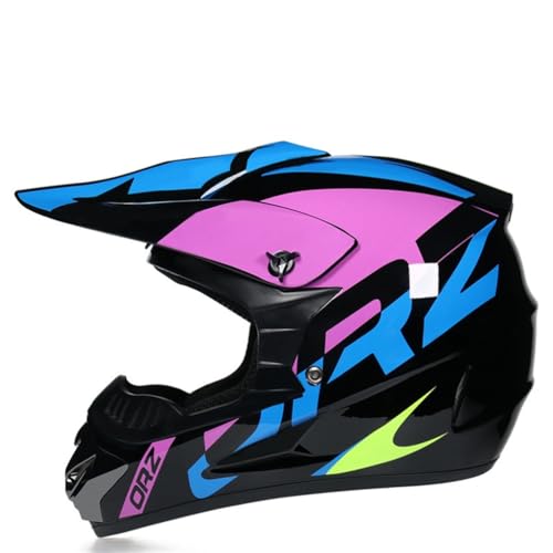 Casco Vintage para Amantes Cascos De Motocross Beach Buggy Ligero Y Conveniente para Todas Las Estaciones Abs Ventilación Borde Forro Desmontable Punto Omologato