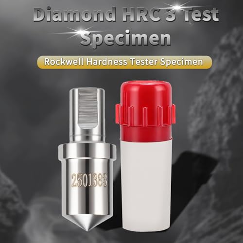 Telituny Rockwell Indenter HRC-3, 120°±30’ Diamant-Eindringkörper, Härteprüfer Indenter mit 6,35mm Schaft, Diamant Rockwells Indenter, für Materialien mit hoher Härte (HRC-3)