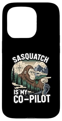 Sasquatch Co-Pilot Bigfoot Wilderness Adventure Design �X�}�z�P�[�X iPhone 15 Pro �p