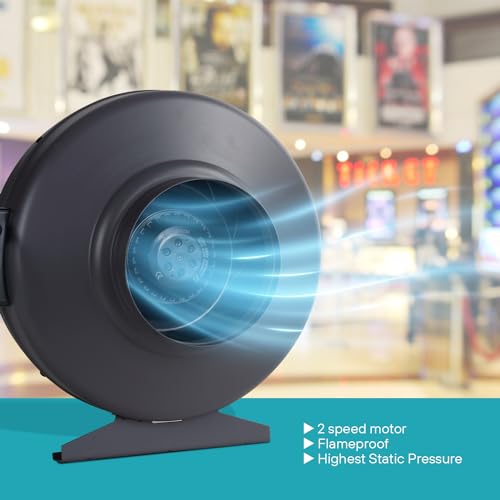 Image of INAIR | Circular Exhaust Fan | INA-CDF31-66B | 1900 (m3 /h) Airflow | Silent, Energy-Saving Copper Motor | Durable Metal Build, Stable Air Pressure | Ventilation Fan for Bathroom, Kitchen & Shops
