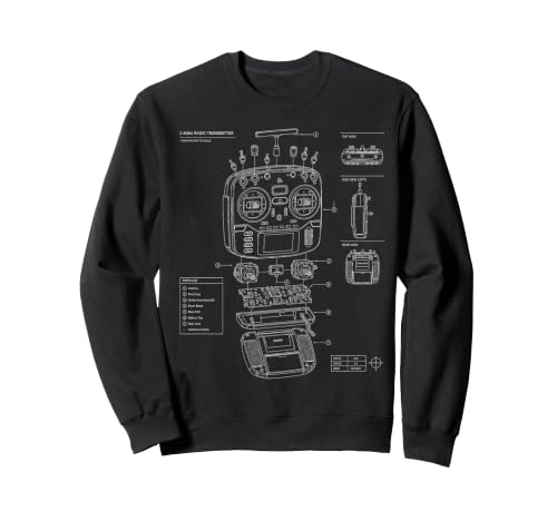 Transmetteur RC Blueprint FPV Drone RC Voiture Radio Contrôleur Sweatshirt