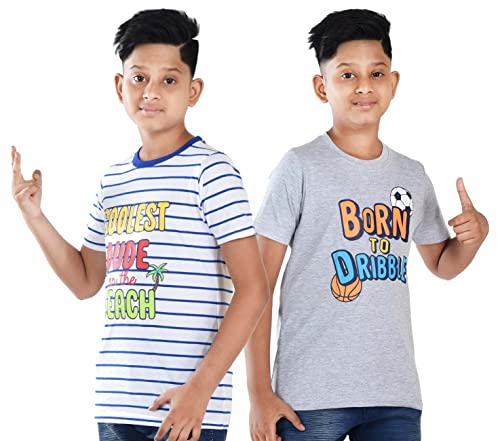 Image of Clothe Funn Boys T-Shirts Round Neck (Pack of 2)