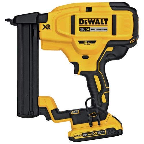 Dewalt DCN681D1R 20V MAX Cordless Lithium-Ion 18 Gauge Narrow Crown Stapler Kit (Renewed)