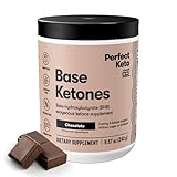 Perfect Keto Exogenous Ketones Powder, BHB Salts for Ketosis & Fasting Support, Electrolytes for Hydration, Caffeine Free Energy, Chocolate, 8.57 oz