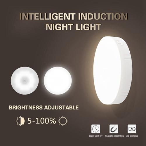 Lampe de nuit rechargeable USB à intensité variable pour éclairage meuble - 4