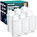 ARETHONE Wasserfilter für Siemens EQ Series, EQ3/EQ5/EQ6/EQ7/EQ9, EQ500, S700, Ersatz Filter für Bosch Vero, TZ70003, TCZ7003, Siemens 3200, Neff C77V60 Series (Pack of 6)