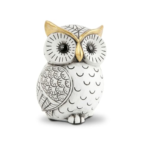 Small Owl Statue for Home Decor Accents Boho Owls Figurine Table Decoration
