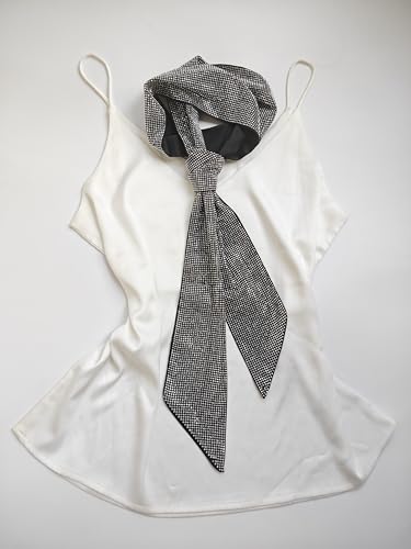 Ladies sparkling rhinestone tie slender scarf shawl necklace suitable for dinner party gifts3
