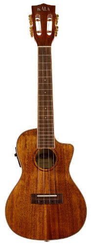 Kala KA-KCGE-C Hawaiian Koa Concert Cutaway Ukulele with EQ