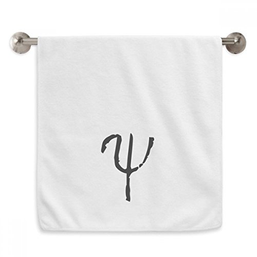 Serviette Alphabet Grec Psi pour une touche décorative dans votre bain